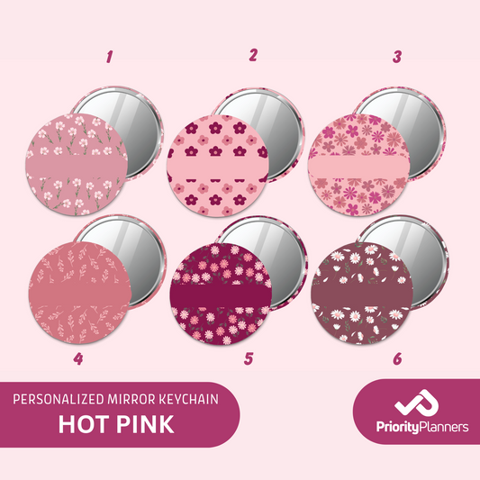 Mirror Keychain - Hot Pink Collection