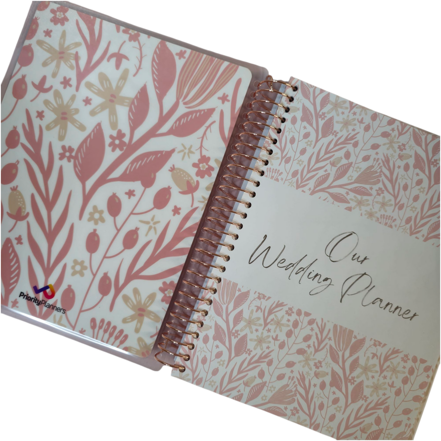Wedding Planner – 300-Page Undated Wedding Organizer | Budget, Guest List, Checklist & Vendor Contacts | 16-Month Timeline & Notes | Rose Gold Spiral