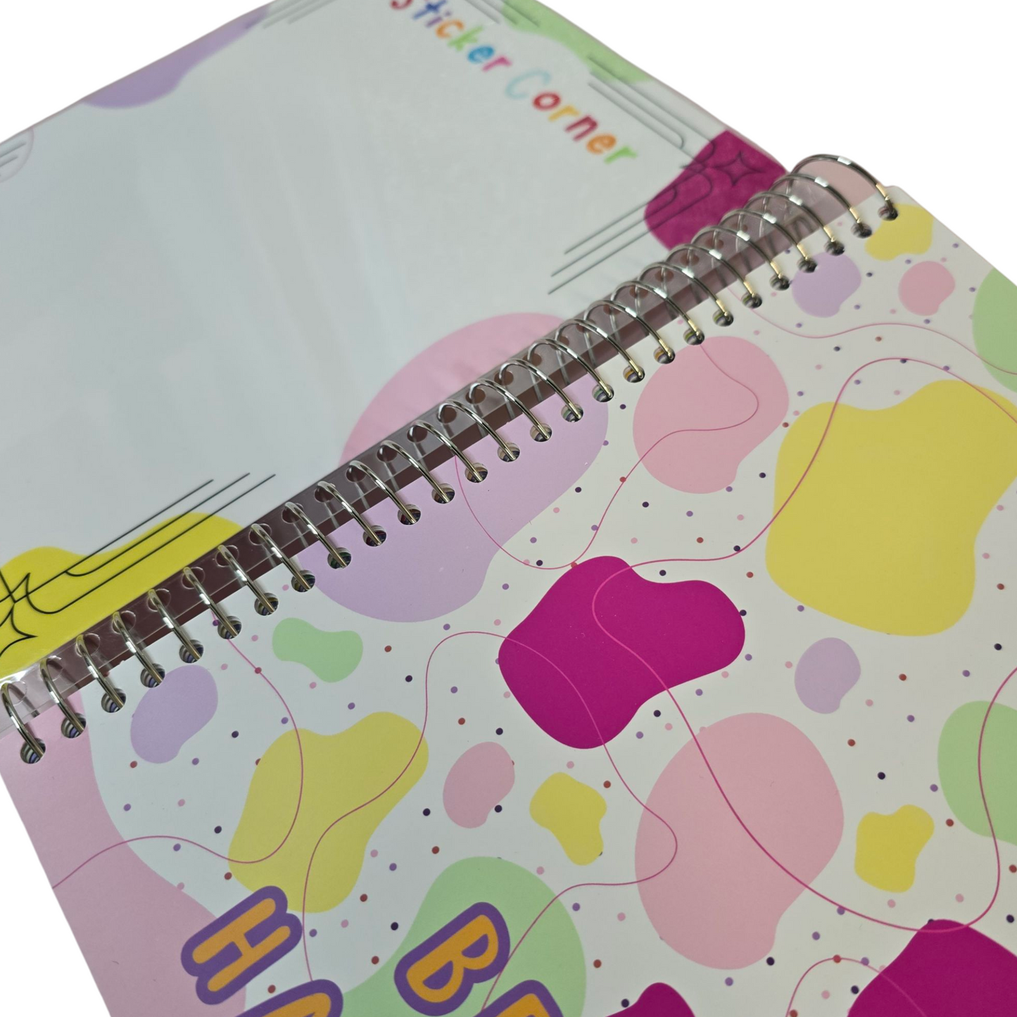 Big Kids Planner – 300 Pages | Undated 6-Month Planner, Secret Diary, Activity Pages & More | Fun Rainbow Cover & Silver Spiral