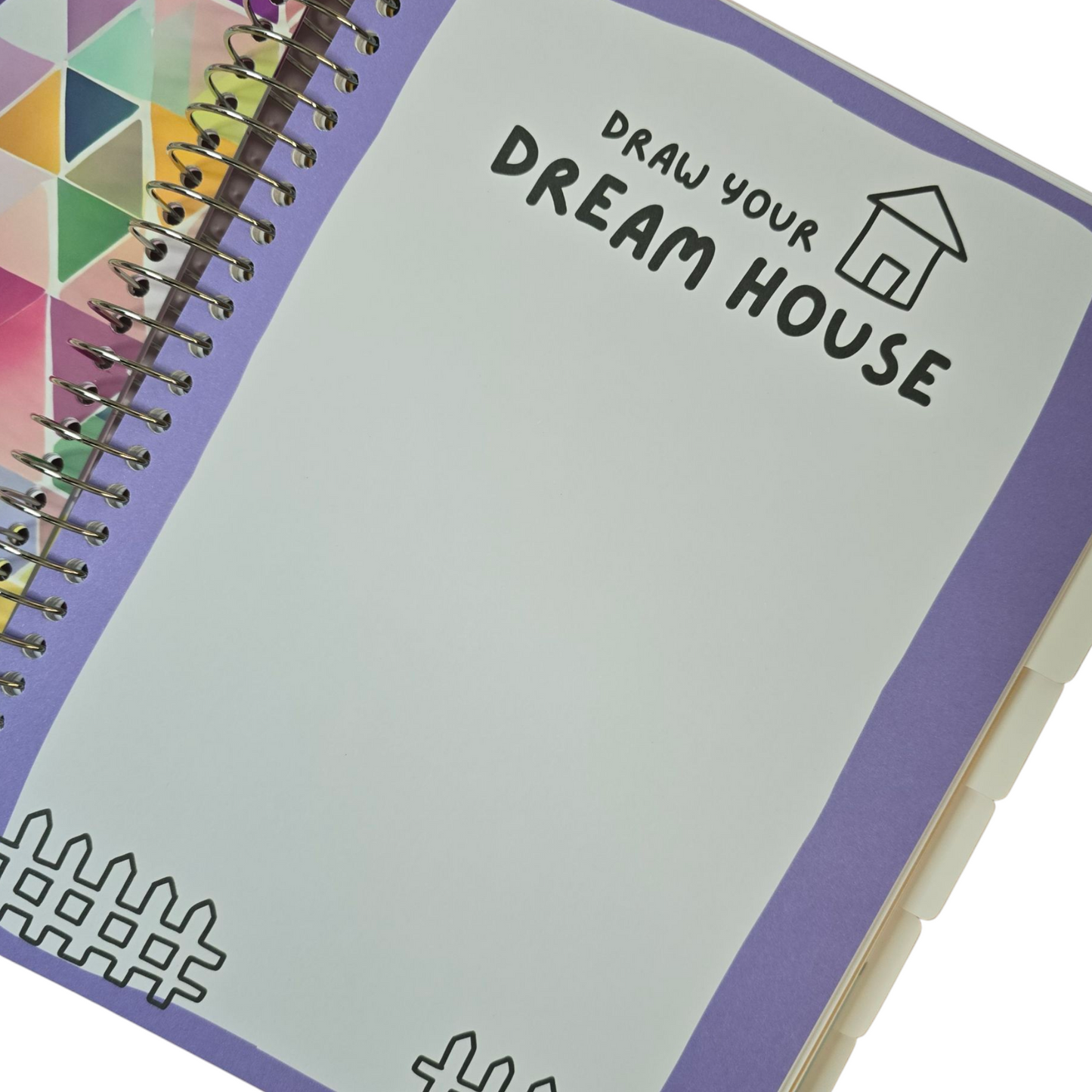 Big Kids Planner – 300 Pages | Undated 6-Month Planner, Secret Diary, Activity Pages & More | Fun Rainbow Cover & Silver Spiral
