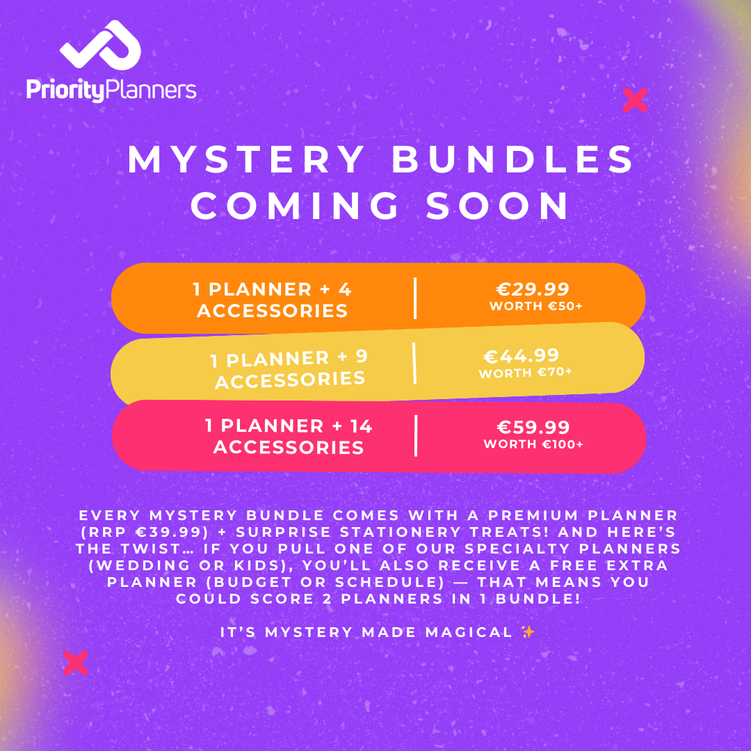 Mystery Planner & Stationery Bundle (5 Items) | Surprise Box for Stationery Lovers