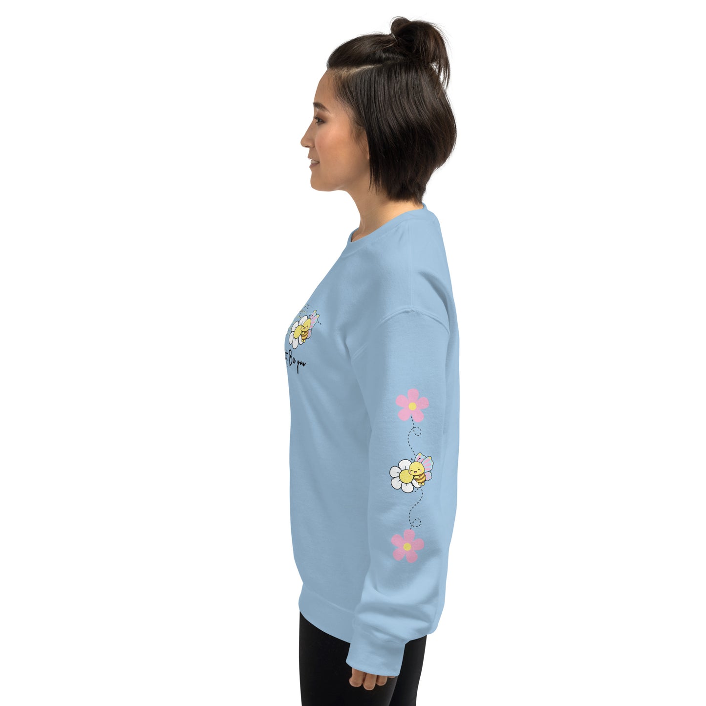 Bee Kind Crewneck Sweatshirt | Positive Vibes & Comfort | Kawaii Aesthetic | Cute Bee Crewneck| Quote Jumper | Spring Comfort | Gift for Her