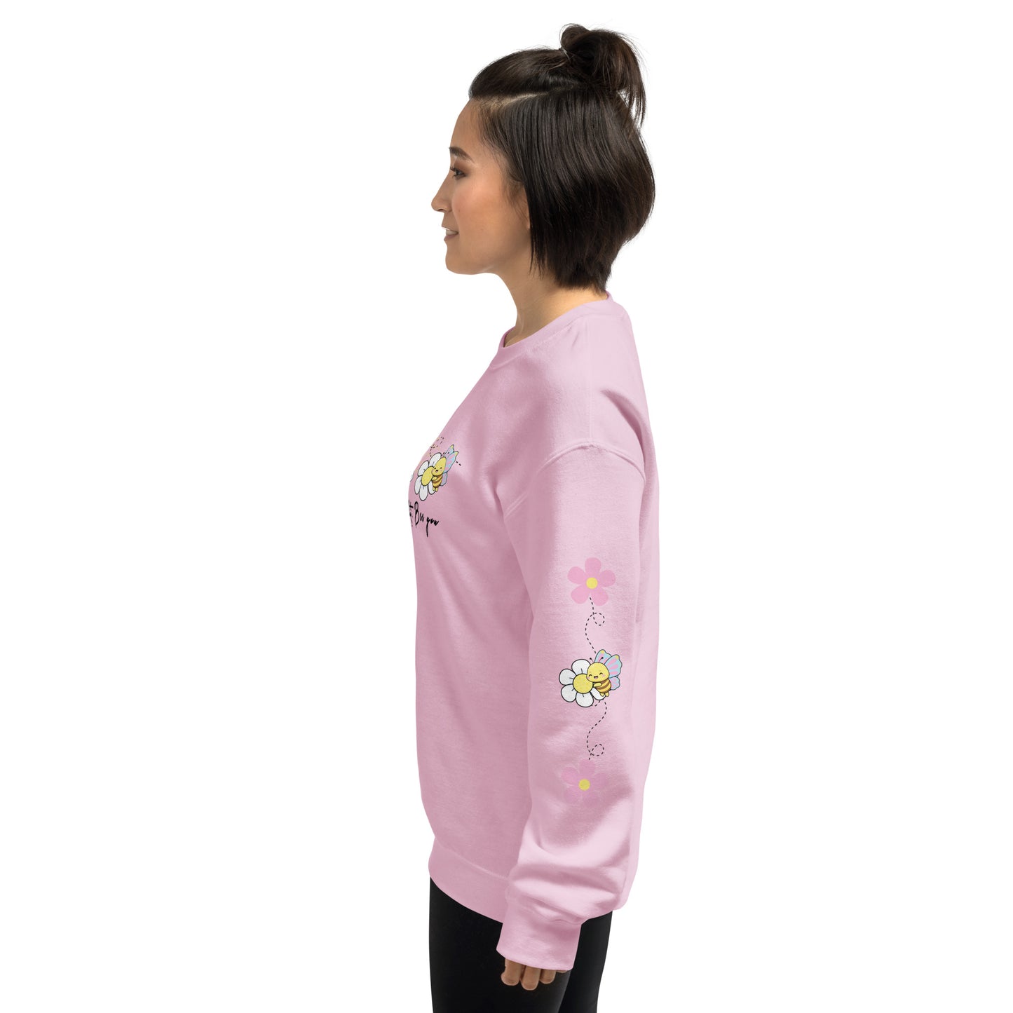 Bee Kind Crewneck Sweatshirt | Positive Vibes & Comfort | Kawaii Aesthetic | Cute Bee Crewneck| Quote Jumper | Spring Comfort | Gift for Her