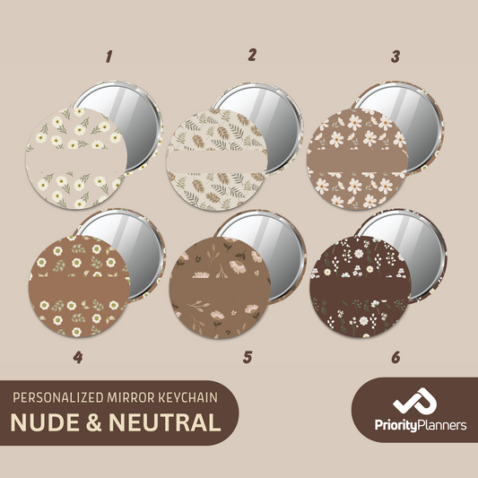 Mirror Keychain - Nude & Neutral Collection