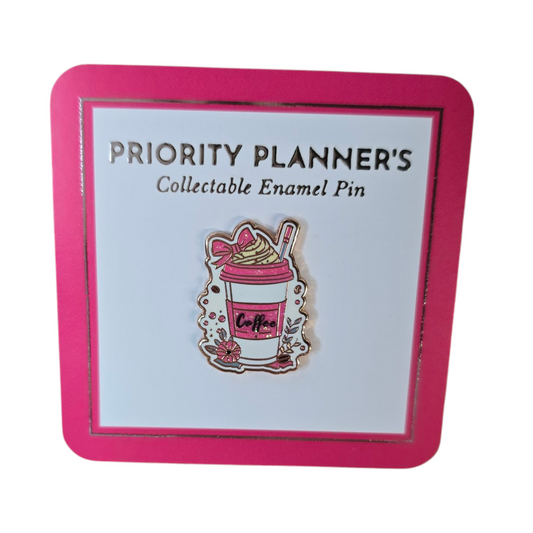 Coffee Cup Enamel Pin – Cute & Cozy Design | Perfect for Coffee Lovers & Pin Collectors | Unique Gift Idea