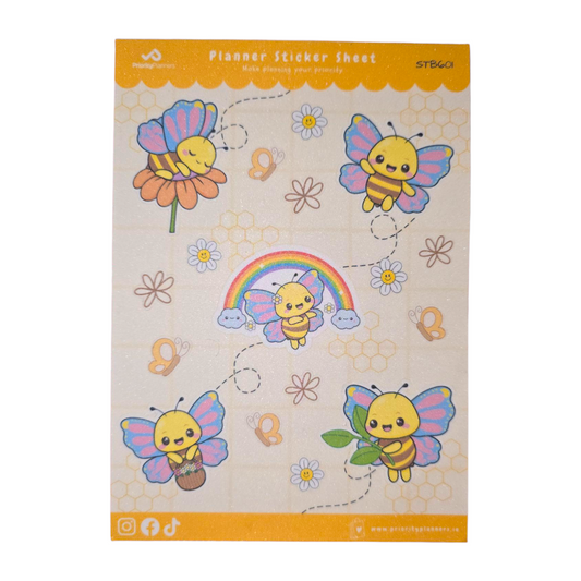Flutterbee A5 Sticker Sheet