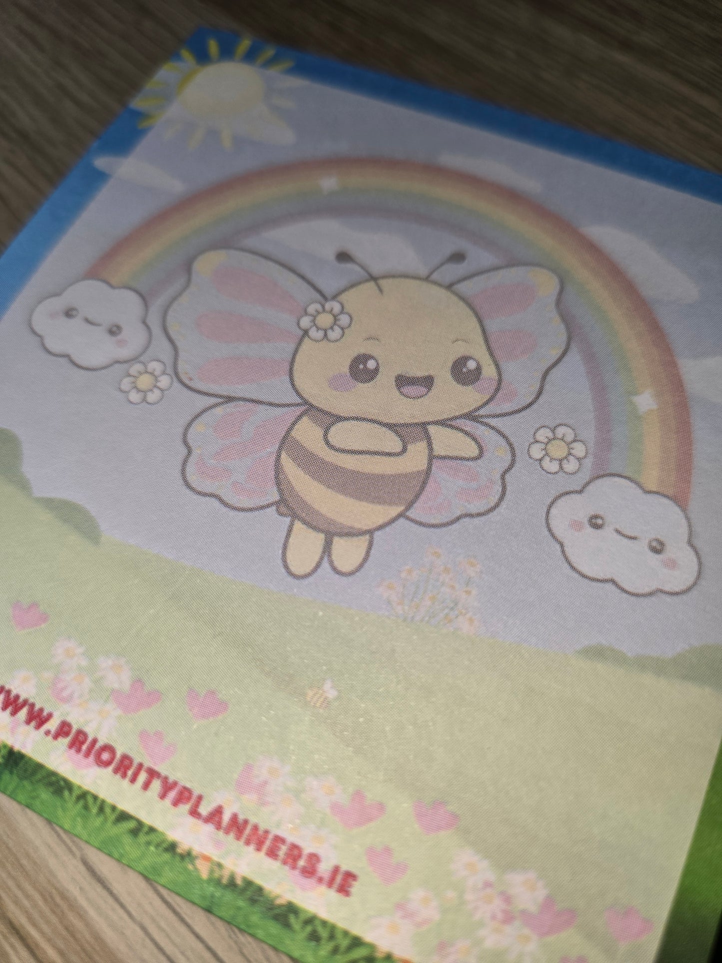 Flutterbee 10x10 Mini Notepad | Cute Bee-Themed | Pocket Notes Pad | 50 Sheets