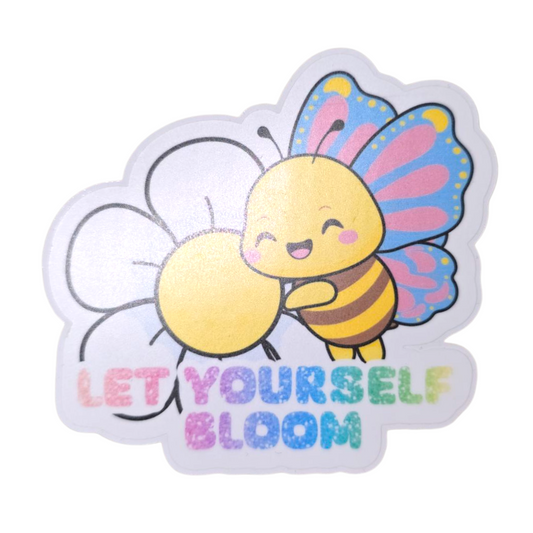 Let yourself bloom sticker