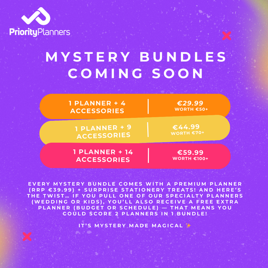 Mystery Planner & Stationery Bundle (15 Items) | Surprise Box for Stationery Lovers